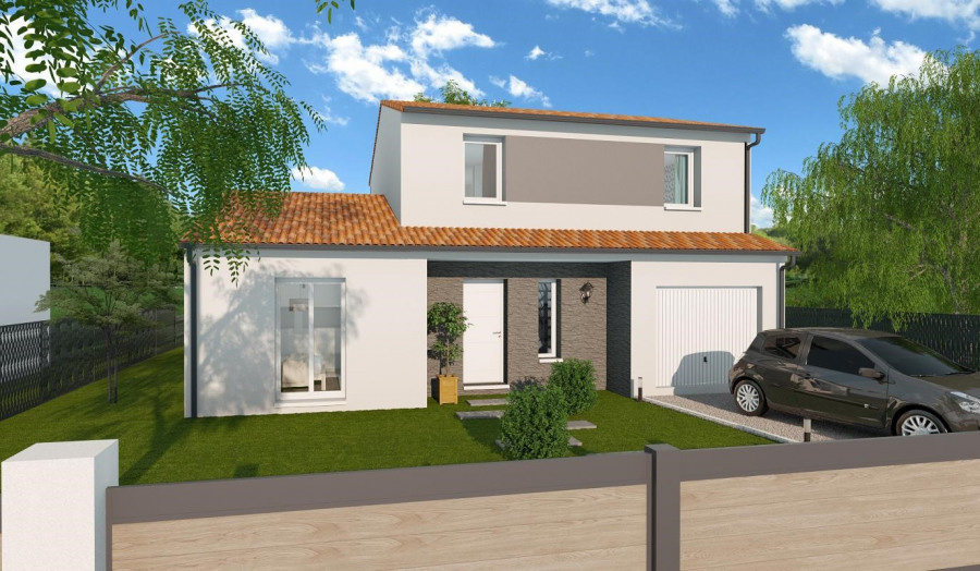 Villa R+1 de 90m2 sur un terrain de 266m2 à Théza.