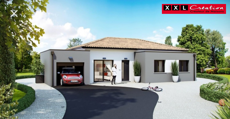 Villa de 90 m2 sur un terrain de 239 m2 à Perpignan.