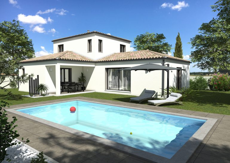 Villa R+1 de 120m2 sur un terrain de 300m2 à Elne.