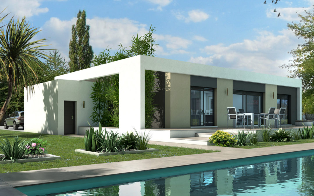 Villa de 120m2 sur un terrain de 2250m2 à Perpignan.