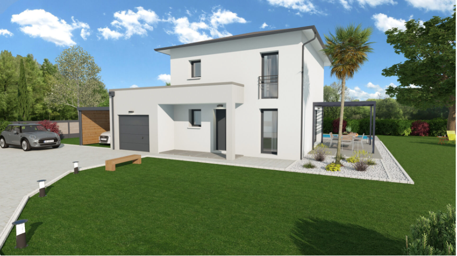 Villa R+1 de 105m2 sur un terrain de 399m2 Pollestres.